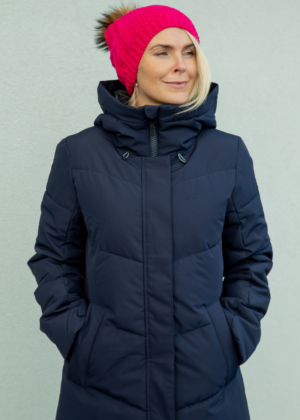 Huppa fliisvooodri ja naturaalse karvaga fuksiaroosa naiste sügis-talvine müts Ash-KOHE LAOS - Image 9