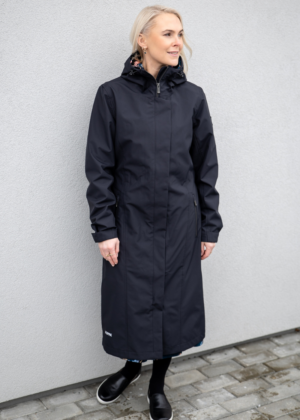 Huppa kevad-sügis mantel Merje must (ilma soojustuseta) - Image 5