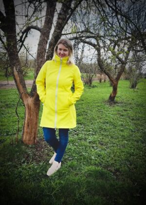 HUPPA  naiste kevad-sügis softshell jope Ava kollane-KOHE LAOS - Image 2