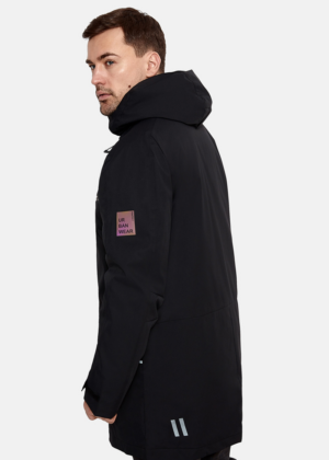 Huppa meeste kevad-sügis parka Marlo must (40 gr soojustusega) - Image 4