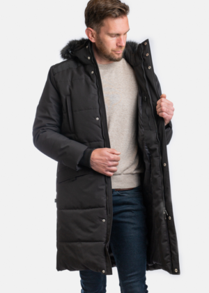 Huppa meeste talveparka Werner 2 must (200gr soojustus)-KOHE LAOS - Image 3