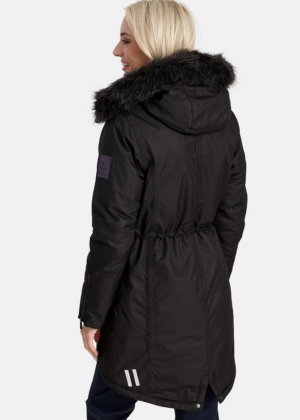 HUPPA naiste talveparka Vivian must  KUNSTKARVAGA(200gr soojustusega)-KOHE LAOS-HEA HIND - Image 3