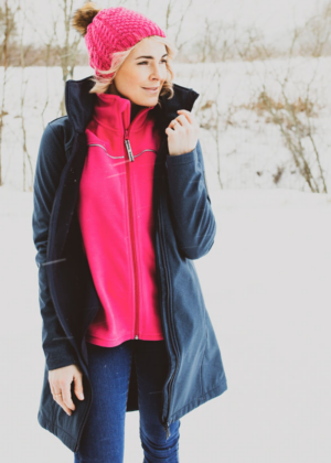 Huppa fliisvooodri ja naturaalse karvaga fuksiaroosa naiste sügis-talvine müts Ash-KOHE LAOS - Image 2