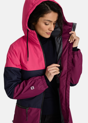 HUPPA naiste kevad-sügis jope Hanka (fuksia, tumesinine, bordoo) 40 gr soojustusega-KLIENTIDE LEMMIK - Image 5