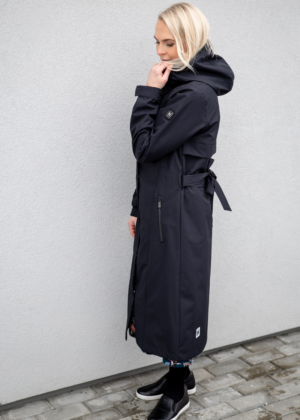 Huppa kevad-sügis mantel Merje must (ilma soojustuseta) - Image 4