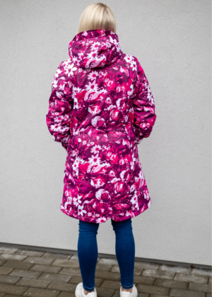 HUPPA naiste kevad-sügis parka Janelle bordoo lilleline (40gr soojustusega)-KOHE LAOS-SUPER HIND - Image 4