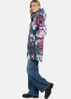 HUPPA naiste kevad-sügis parka Janelle petroolroheline kirju 40 gr soojustusega-UUDIS - Image 6