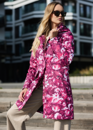 HUPPA naiste kevad-sügis parka Minna bordoo lilleline 40 gr soojustusega-KOHE LAOS VIIMASED-SUPER HIND - Image 7