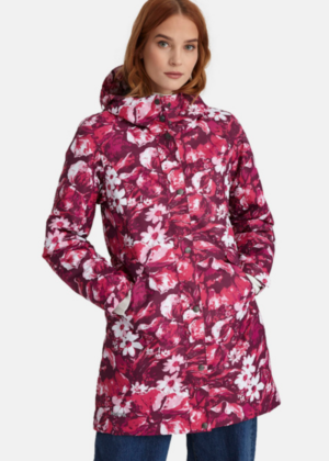 HUPPA naiste kevad-sügis parka Janelle bordoo lilleline (40gr soojustusega)-KOHE LAOS-SUPER HIND - Image 3