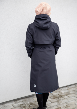 Huppa kevad-sügis mantel Merje must (ilma soojustuseta) - Image 3