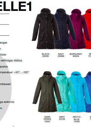 HUPPA naiste kevad-sügis ülemineku parka Janelle sinine (140 gr soojustusega)-KOHE LAOS - Image 7