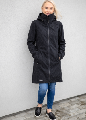 HUPPA naiste kevad-sügis softshell jope Ava must - Image 4