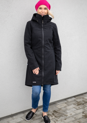 HUPPA naiste kevad-sügis softshell jope Ava must - Image 1