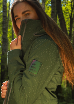 HUPPA naiste kevad-sügis softshell jope Ava tumeroheline - Image 9