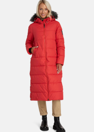 HUPPA  soe pikk talvemantel GUDRUN punane-KOHE LAOS VIIMANE 3XL(rind 140 cm)-SUPER HIND - Image 1