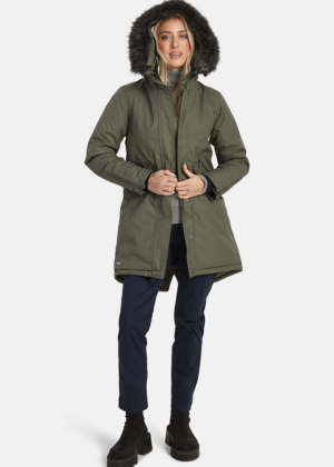 Huppa naiste talveparka Vivian roheline kunstkarvaga(200gr soojustusega) - Image 2