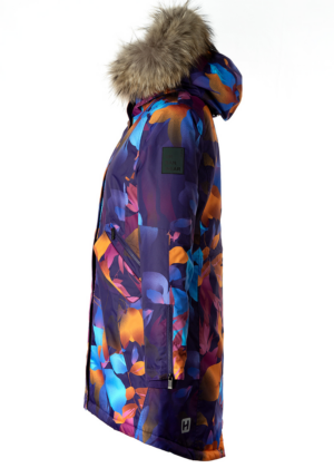 Huppa naiste talveparka Vivian kirju naturaalkarvaga 200 gr soojustusega-vihma ja tuulekindel-kohe laos viimased - Image 9