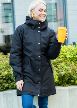 HUPPA  vihma ja tuulekindel  must naiste kevad-sügis ülemineku parka Janelle(140gr soojustusega)-KOHE LAOS