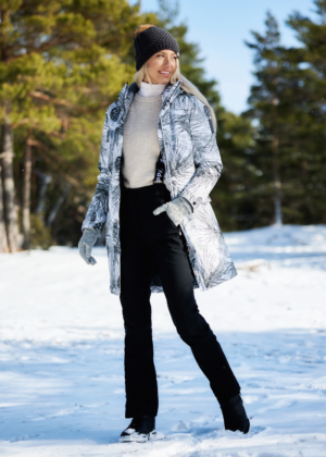 Huppa fliisvooodri ja naturaalse karvaga tumehall naiste sügis-talvine müts Ash-KOHE LAOS - Image 7