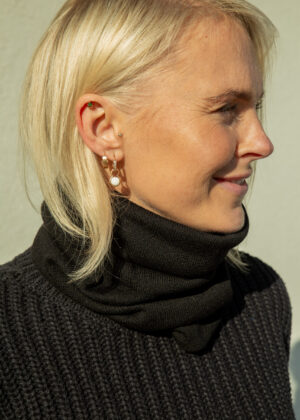 HUPPA NOEL meriinovillane kaelus-sall must-unisex mudel- sobib nii naistele, kui ka meestele- KOHE LAOS - Image 2