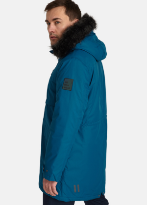 HUPPA meeste talveparka David petrool sinine KUNSTKARVAGA 200 grammi soojustusega-vihma ja tuulekindel-Tarneaeg kuni 5 päeva - Image 4