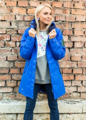 HUPPA stiilne vihma ja tuulekindel sinine naiste kevad-sügis parka 40 gr soojustusega-KOHE LAOS