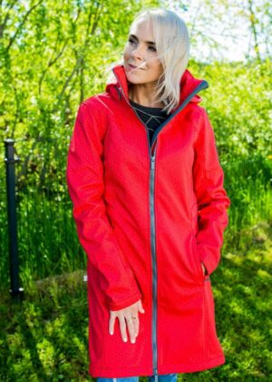 HUPPA naiste kevad-sügis  softshell jope Ava punane-KOHE LAOS - Image 2