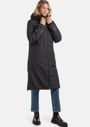 Huppa naiste talvemantel Eira must (300 gr soojustusega)-super hind - Image 10