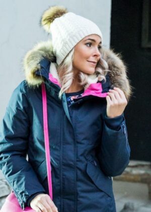 Huppa fliisvooodri ja naturaalse karvaga valge naiste sügis-talvine müts Ash-KOHE LAOS - Image 5