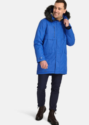 HUPPA meeste talveparka David sinine KUNSTKARVAGA 200 grammi soojustusega-vihma ja tuulekindel-KOHE LAOS - Image 3