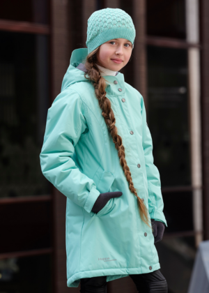 HUPPA mündiroheline tüdrukute vihma ja tuulekindel kevad-sügis parka 40 gr soojustusega-KOHE LAOS
