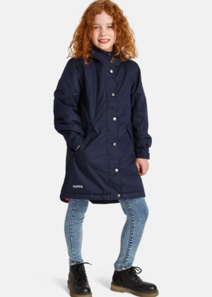 HUPPA tüdrukute sügis-talvine vihma ja tuulekindel (140 gr soojustusega) parka tumesinine-KOHE LAOS