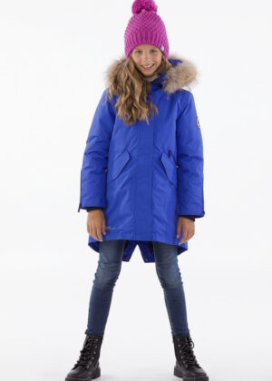 HUPPA tüdrukute talveparka Vivian sinine NATURAALKARVAGA 200 gr soojustusega-vihma ja tuulekindel-SUPER HIND-VIIMASED