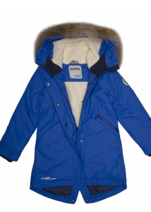 HUPPA tüdrukute talveparka Vivian sinine NATURAALKARVAGA 200 gr soojustusega-vihma ja tuulekindel-SUPER HIND-VIIMASED - Image 7
