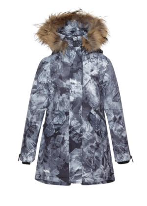 HUPPA tüdrukute talveparka Vivian NATURAALKARVAGA 200 gr soojustusega-KOHE LAOS VIIMANE 152 cm(11-13 aastasele)