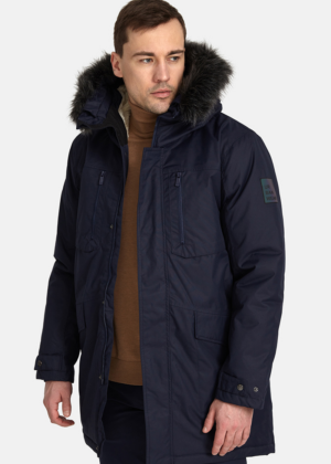 HUPPA meeste talveparka David tumesinine KUNSTKARVAGA 200 grammi soojustusega-vihma ja tuulekindel- M KOHE LAOS-Teised suurused tarne kuni 5 tööpäeva - Image 3