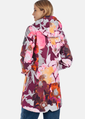 HUPPA  naiste kevad-sügis parka Janelle bordoo lilleline 40 gr -UUDIS - Image 4