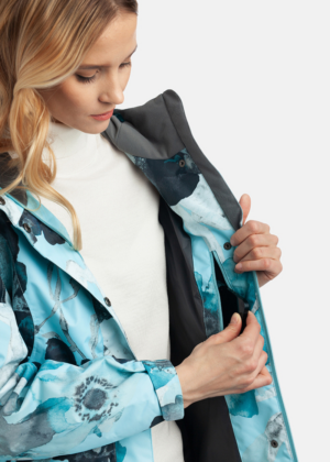 HUPPA  naiste kevad-sügis parka Janelle sinise kirju -UUDIS-PIIRATUD KOGUS - Image 3