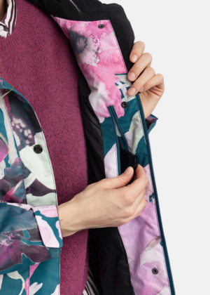 HUPPA naiste kevad-sügis parka Janelle petroolroheline kirju 40 gr soojustusega-UUDIS - Image 4