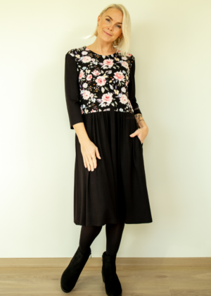 Armas figuurisõbralik must taskutega kleit Brita Roosi-tellimisel - Image 2