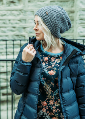 TIINA MÜTSID puuvillasest lõngast käsitöö müts tumehall-KOHE LAOS