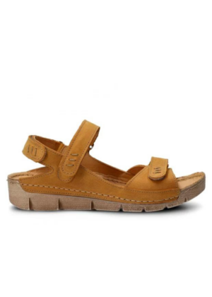 NAGABA NATURAALNAHAST moteriški sandalai geltoni - Image 2