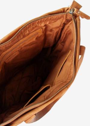 TREATS BAG naturaalnahast  pruun naiste käekott Frigga-UUDIS-KOHE LAOS - Image 5