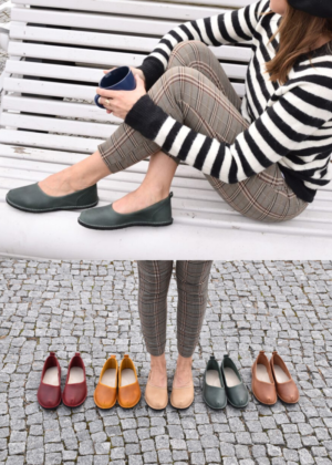 NATURAALSEST NAHAST Eestis käsitööna valminud Omaking vabaaja jalatsid  kuutsid tumerohelised-KOHE LAOS-HEA HIND - Image 4