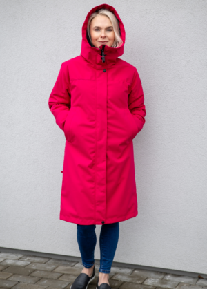 LENNE naiste kevad-sügis  ülemineku parka Melissa vaarikaroosa (80 gr soojustusega)-KOHE LAOS - Image 1