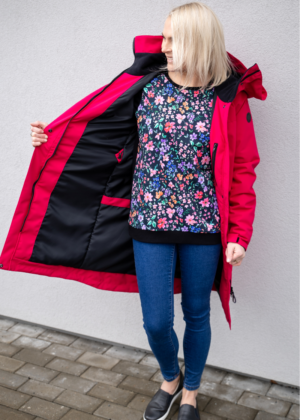 LENNE naiste kevad-sügis  ülemineku parka Melissa vaarikaroosa (80 gr soojustusega)-KOHE LAOS - Image 4