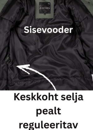 Lenne naiste talveparka Carmen metsaroheline(200 gr soojustusega)-super hind - Image 6