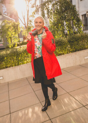 HUPPA naiste kevad-sügis ülemineku parka punane(140gr soojustusega)-KOHE LAOS - Image 4