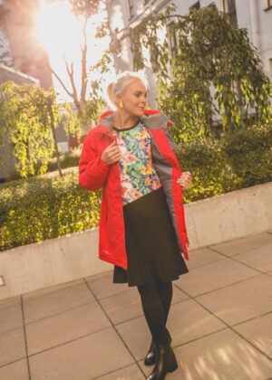 HUPPA naiste kevad-sügis ülemineku parka punane(140gr soojustusega)-KOHE LAOS - Image 2