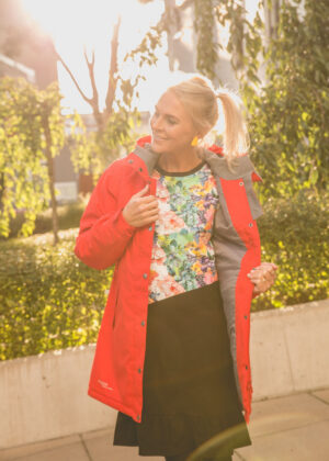 HUPPA naiste kevad-sügis ülemineku parka punane(140gr soojustusega)-KOHE LAOS - Image 5